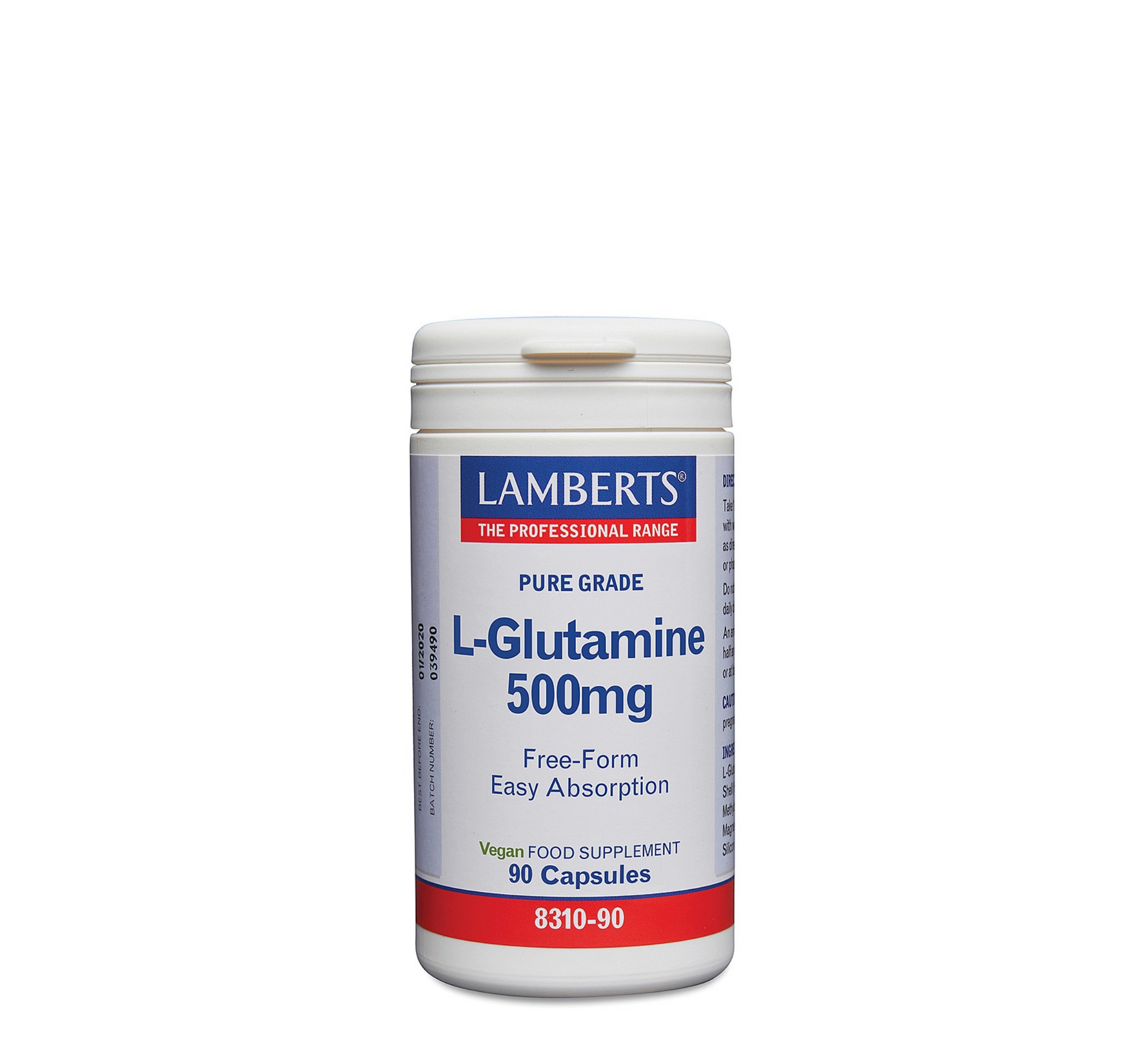 Lamberts L-Glutamine 500mg *90caps