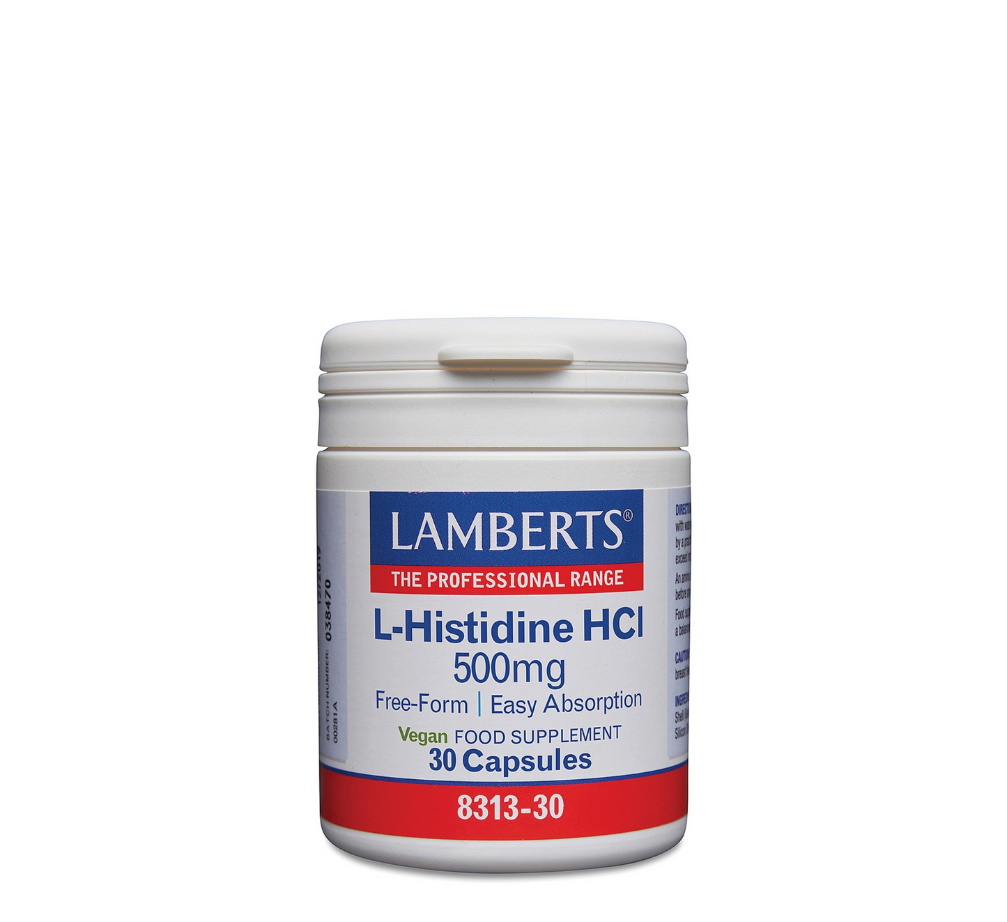Lamberts L-Histidine HCI 500mg *30caps