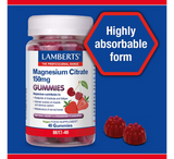 Lamberts Magnesium Citrate Gummies 150 mg *40 gummies