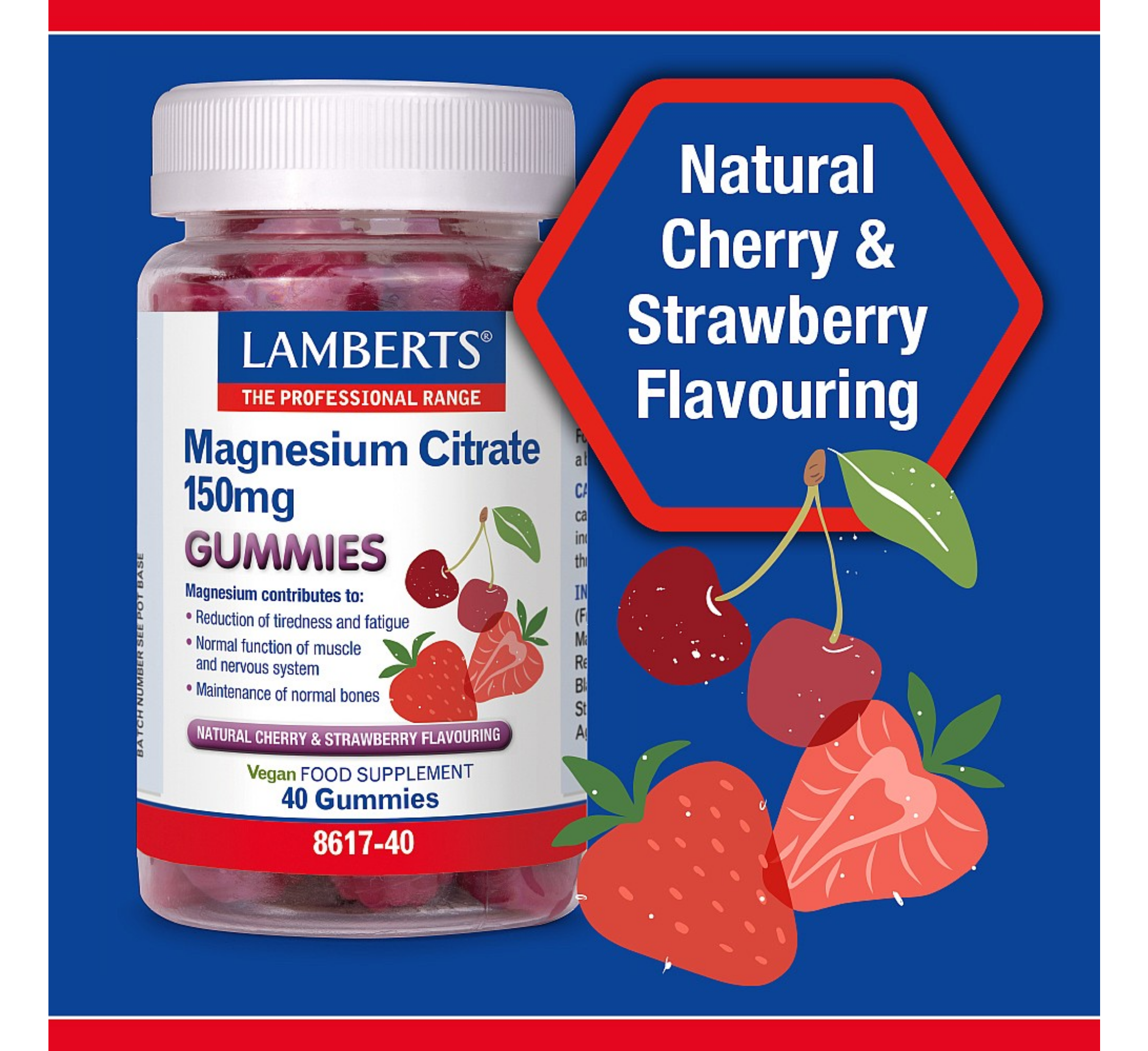 Lamberts Magnesium Citrate Gummies 150 mg *40 gummies