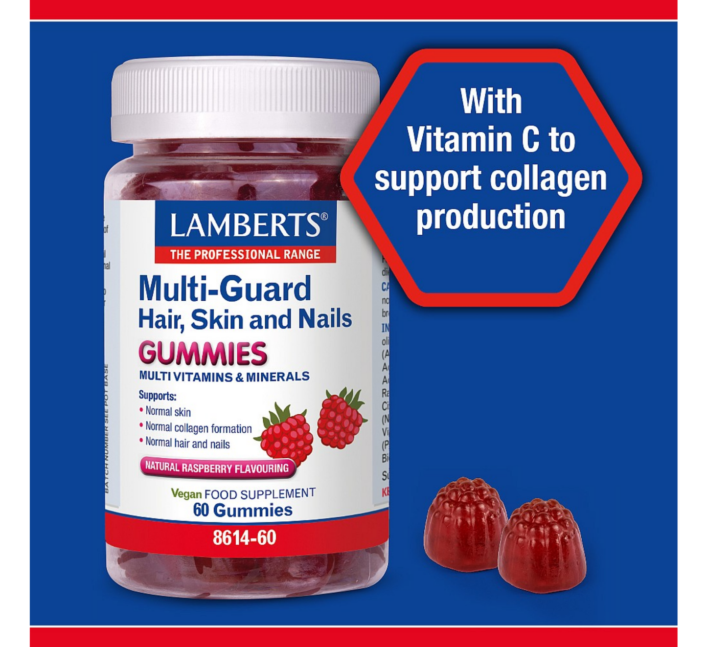 Lamberts Multi-Guard Hair, Skin & Nails Gummies *60 gummies