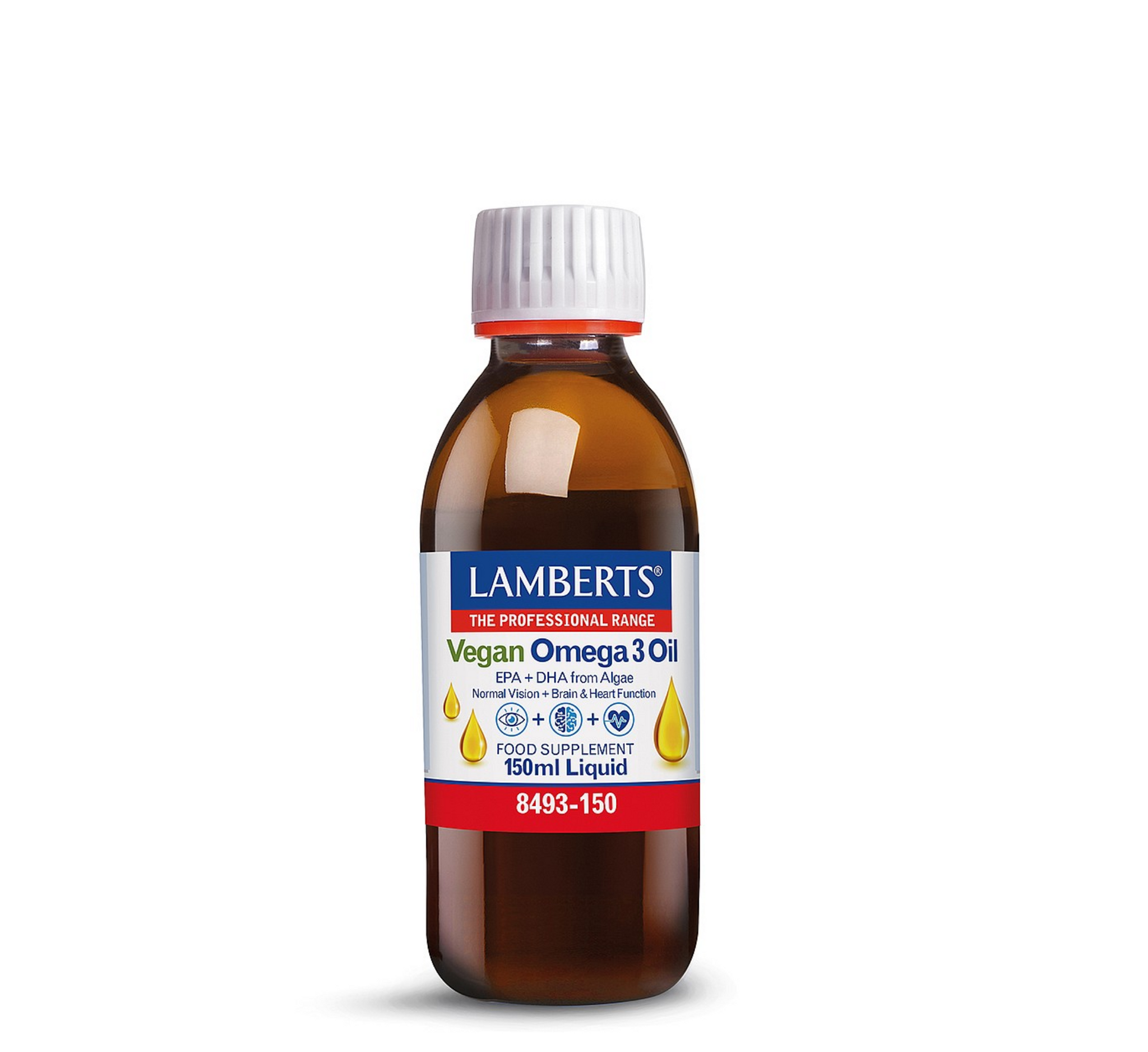 Vaj i lëngshëm vegan Omega-3 Lamberts *150ml