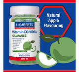 Lamberts Vitamin D3 1000 IU Gummies *60pcs