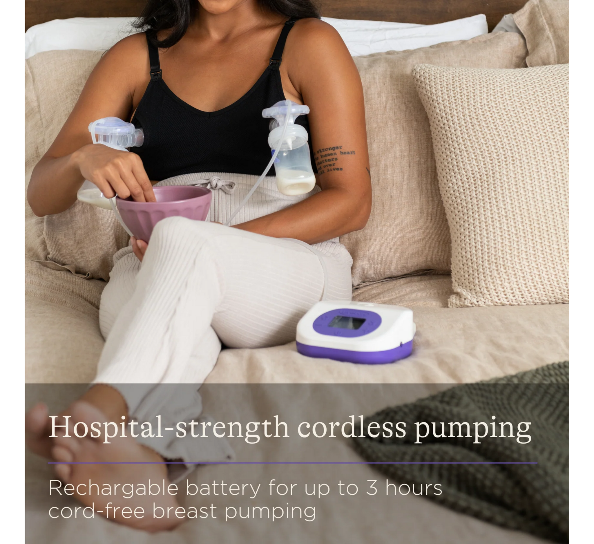 Pompë gjiri elektrike e dyfishtë e rikarikueshme Lansinoh