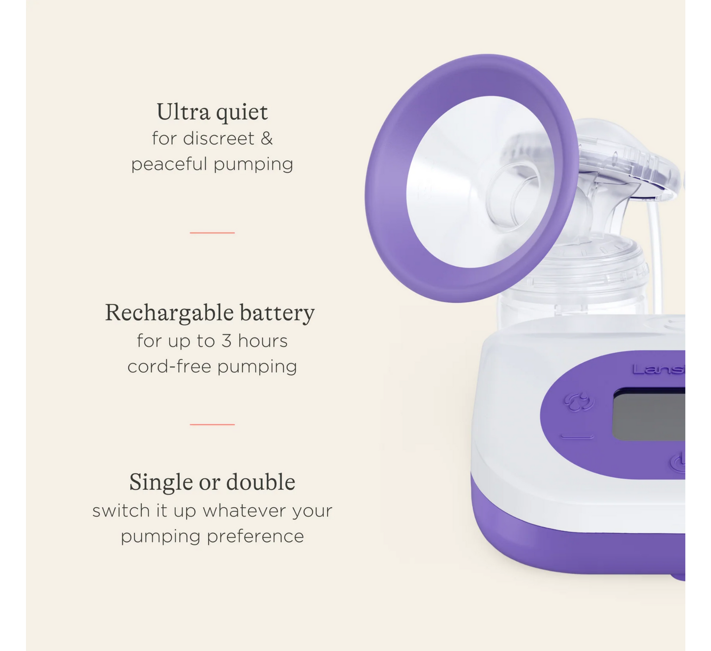 Pompë gjiri elektrike e dyfishtë e rikarikueshme Lansinoh