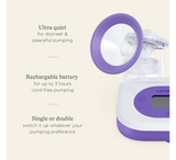 Pompë gjiri elektrike e dyfishtë e rikarikueshme Lansinoh