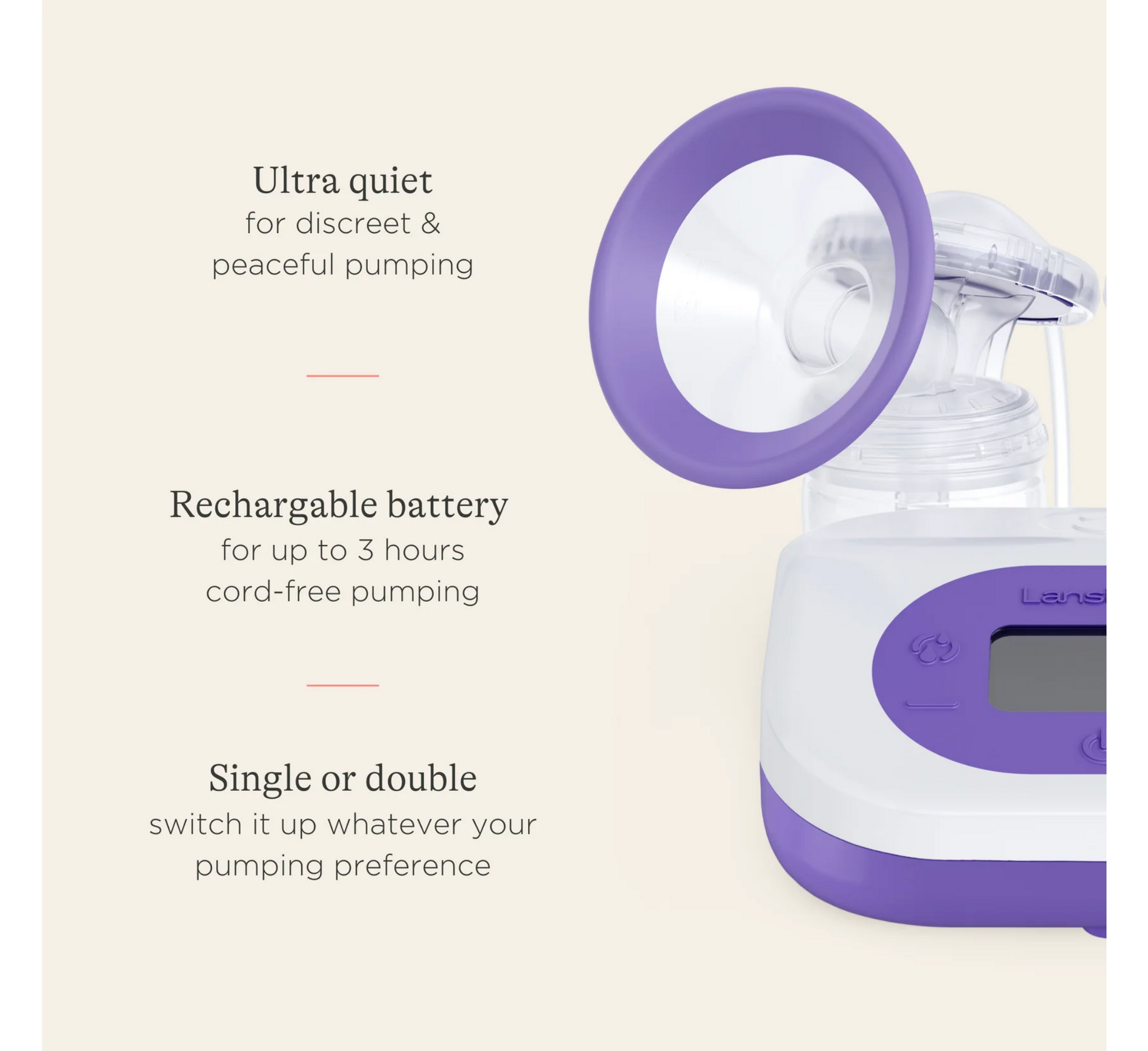 Pompë gjiri elektrike e dyfishtë e rikarikueshme Lansinoh