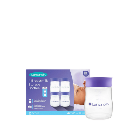 Lansinoh Breastmilk Storage Bottles (4 x 160ml)
