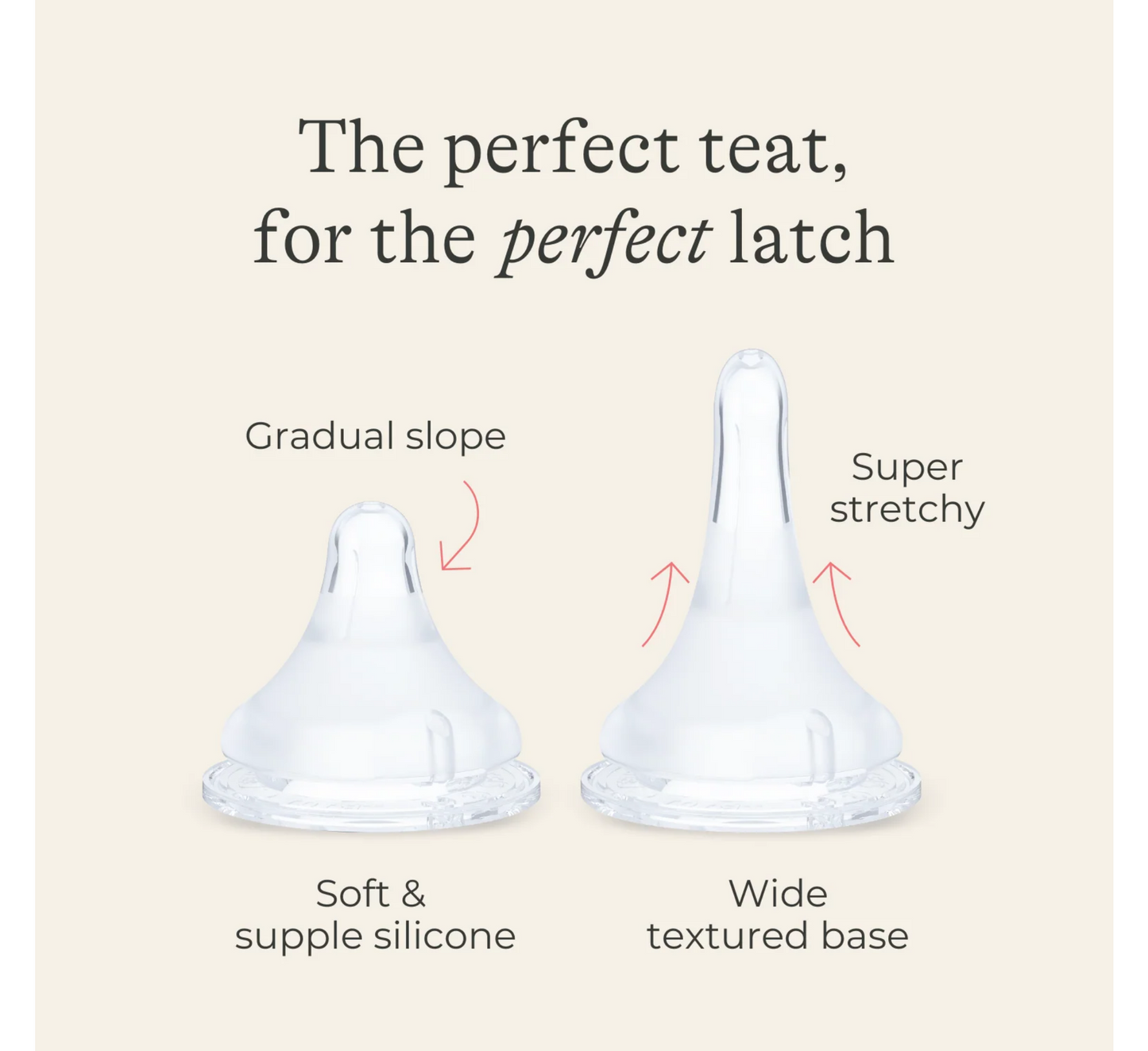 Lansinoh Feeding Bottle NaturalWave Teat Medium 3 Months+ *240ml