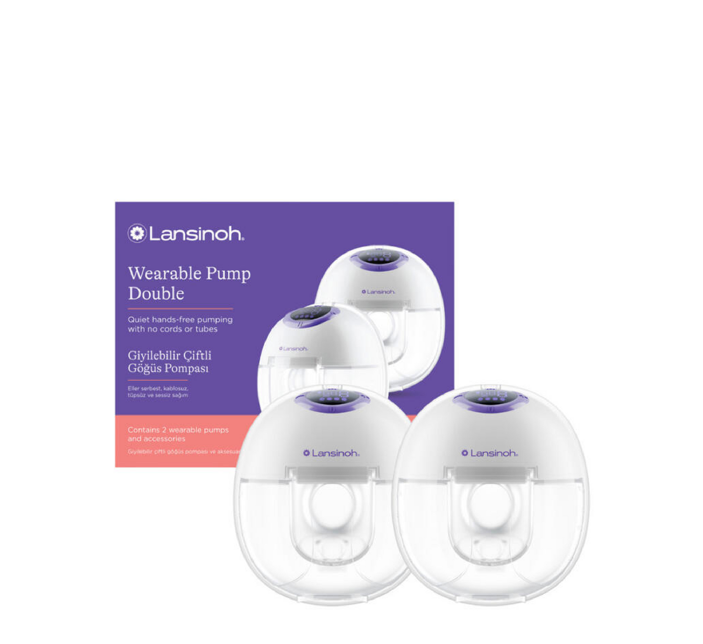 Pompë gjiri e veshshme Lansinoh e dyfishtë 