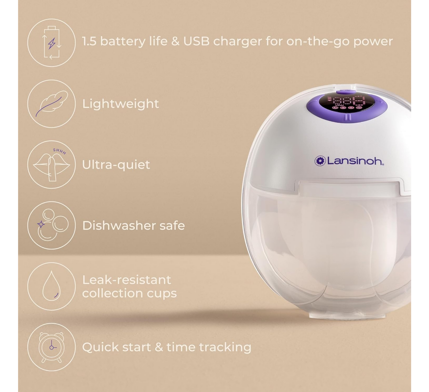 Pompë e vetme e veshshme Lansinoh