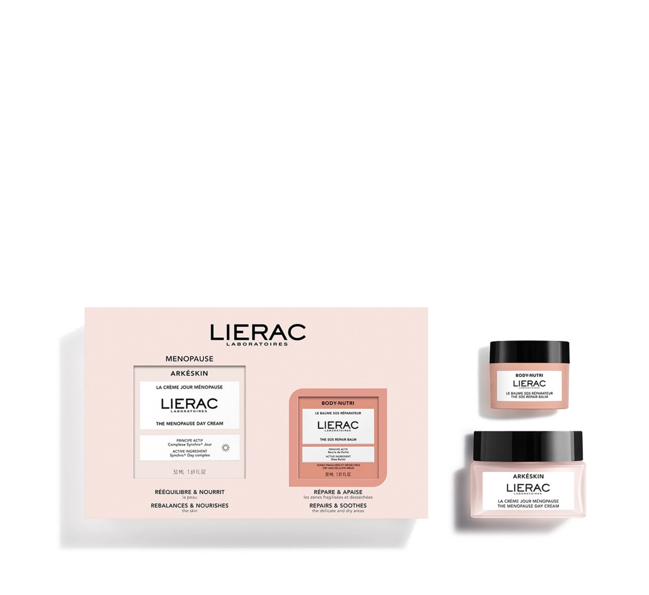 Lierac Arkéskin Menopause Set - (Day Cream 50ml + SOS Balm 30ml)