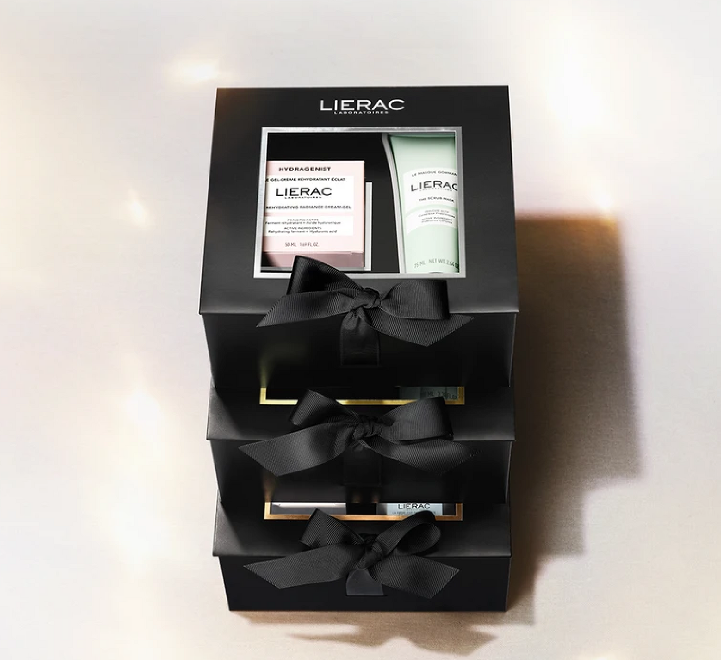 Lierac Hydragenist Xmas Set Krem Xhel Hidratues Shkëlqim + Maskë Scrub