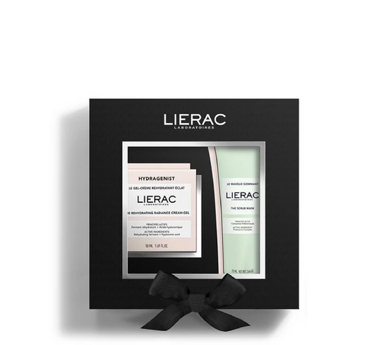 Lierac Hydragenist Xmas Set Cream Gel Hydration Radiance + Scrub Mask