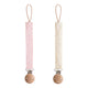 Linen Pacifier Clip 2-Pack