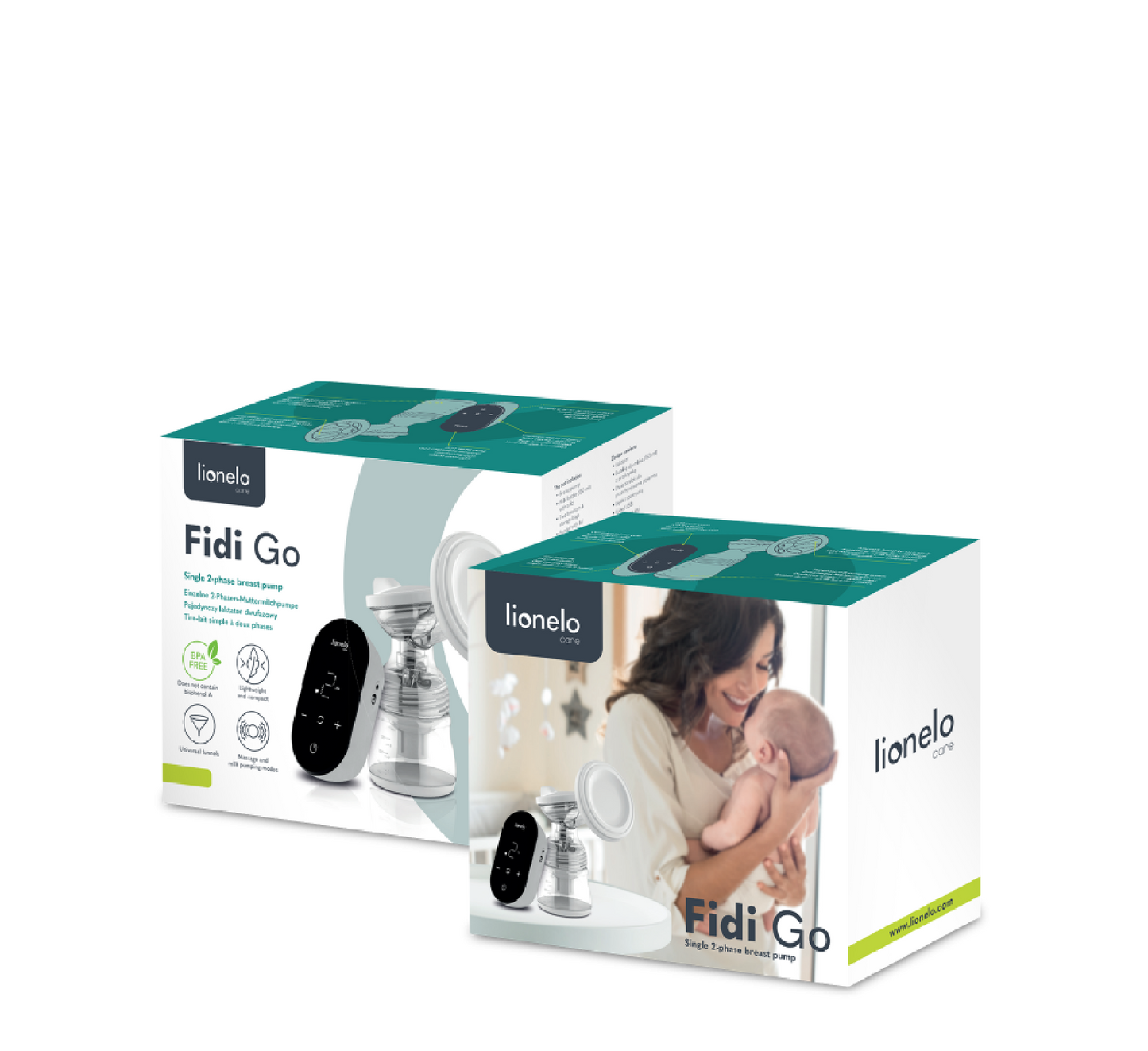 Pompë elektrike për gji Lionelo Fidi Go me një palë