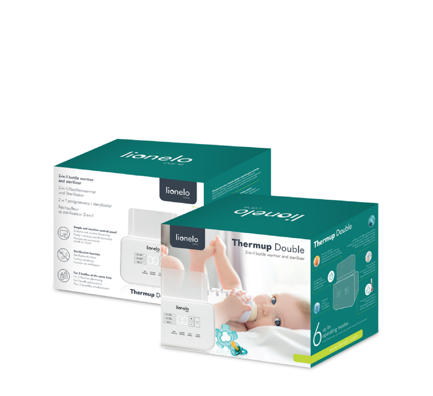 Ngrohës shishesh Lionelo Thermup i dyfishtë 6 në 1