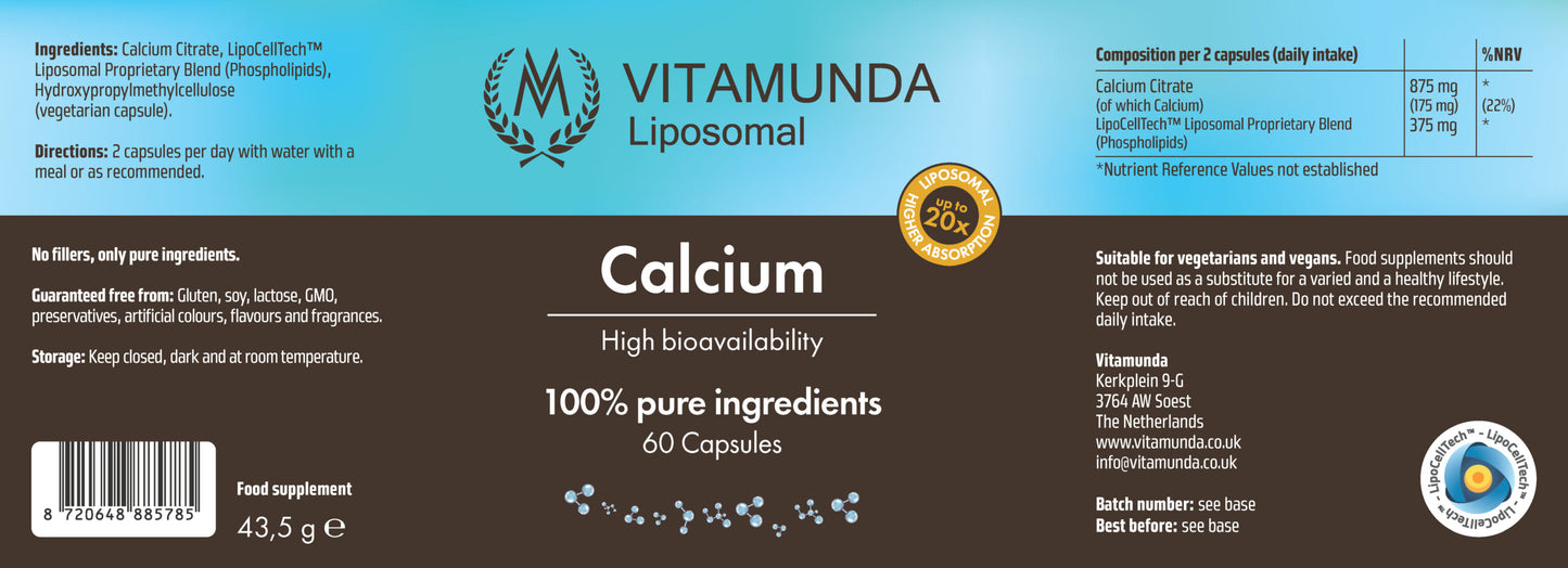 Liposomal Calcium – 60 capsules