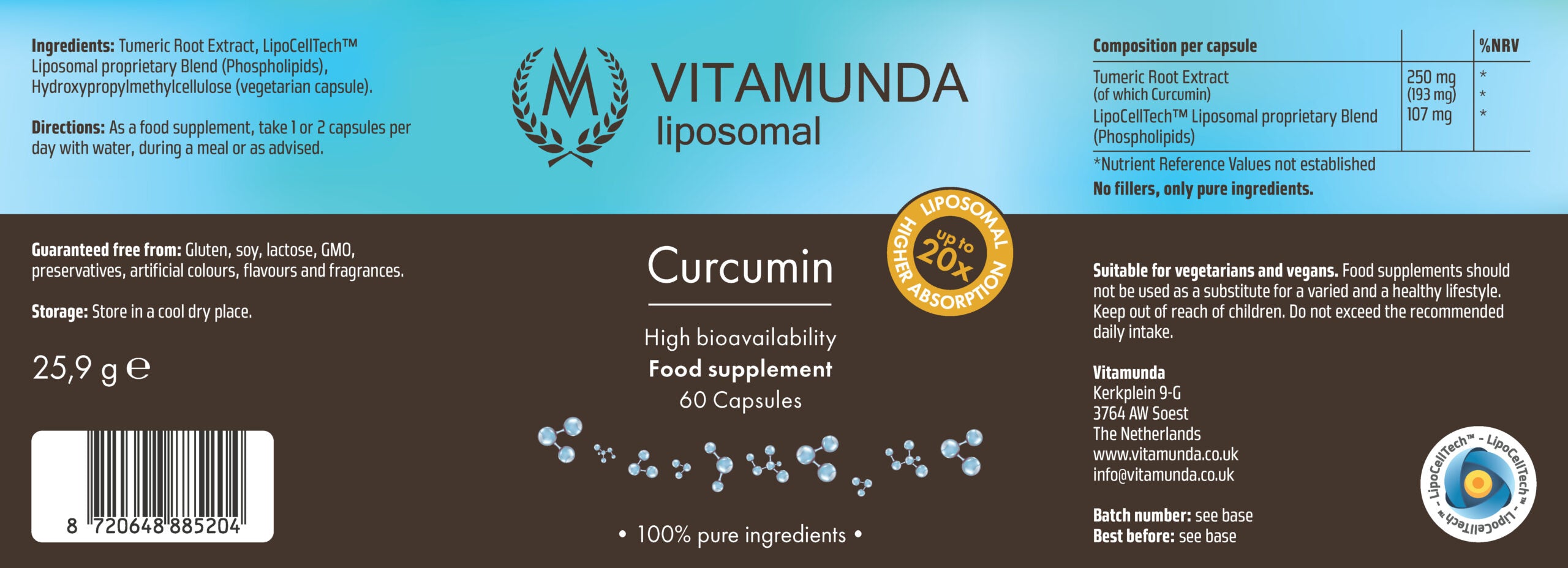Liposomal Curcumin – 60 Capsules