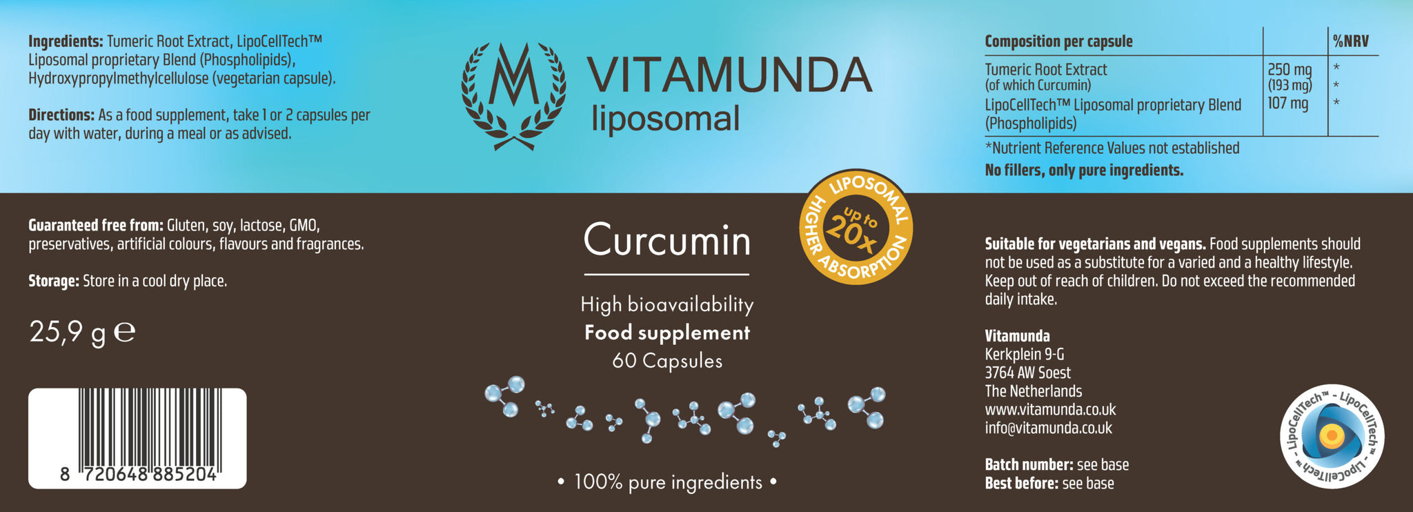 Liposomal Curcumin – 60 Capsules