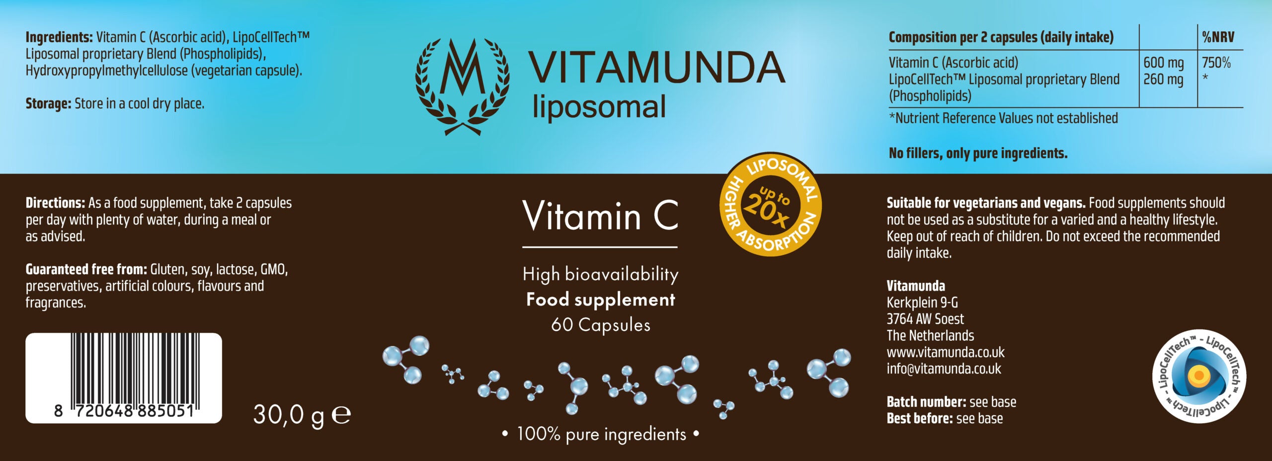 Liposomal Vitamin C – 60 capsules