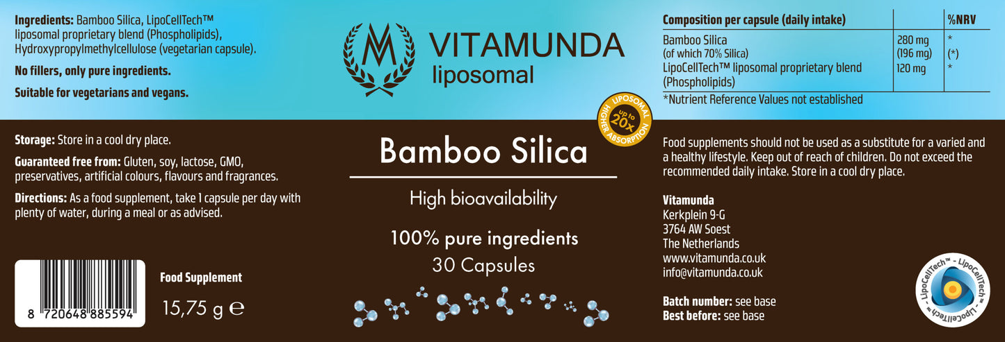 Liposomal Bamboo Silica – 30 capsules