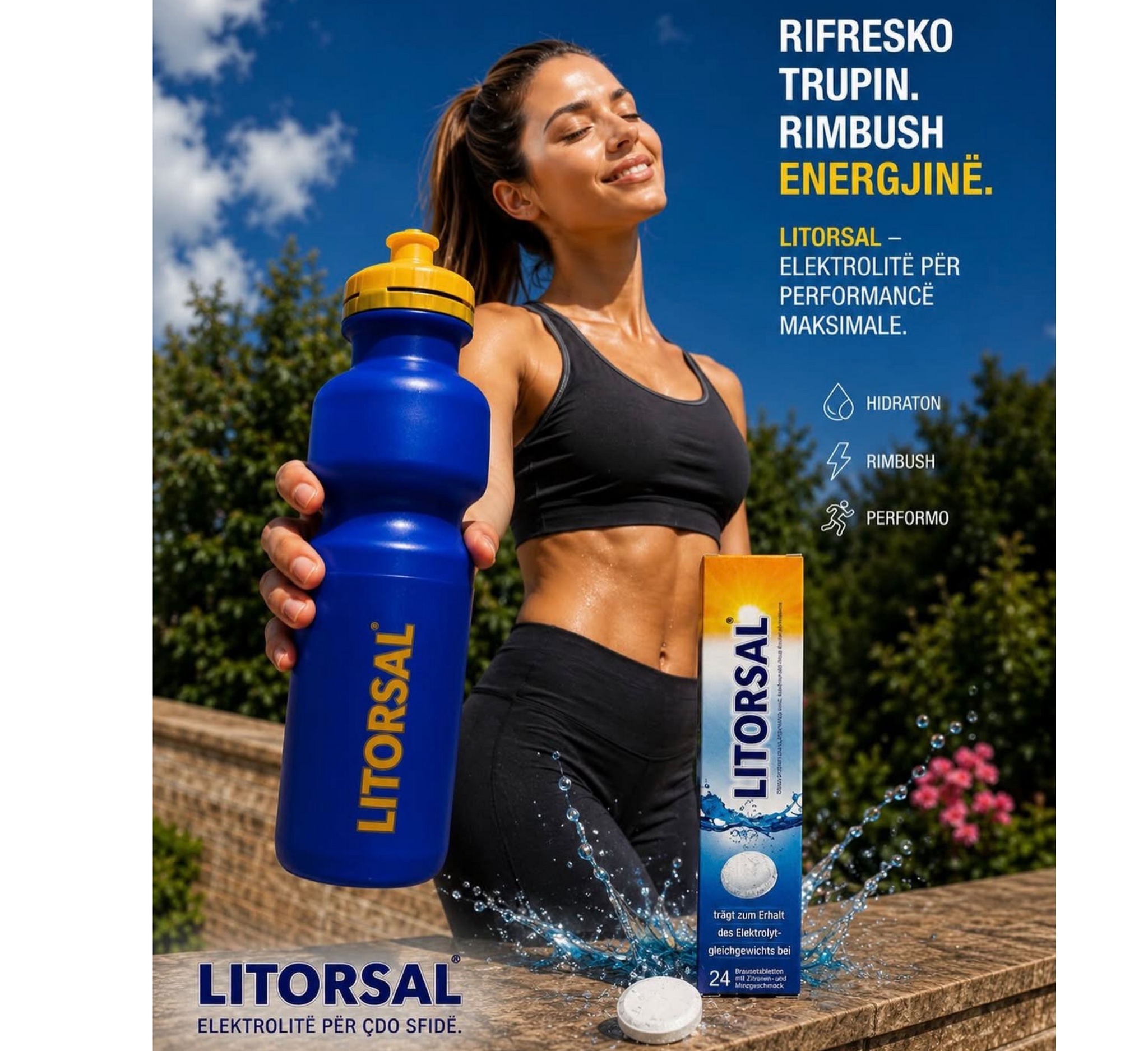 Litorsal Senior+ Electrolyte for Energy Boost *24 tabs + (Water Bottle FREE)