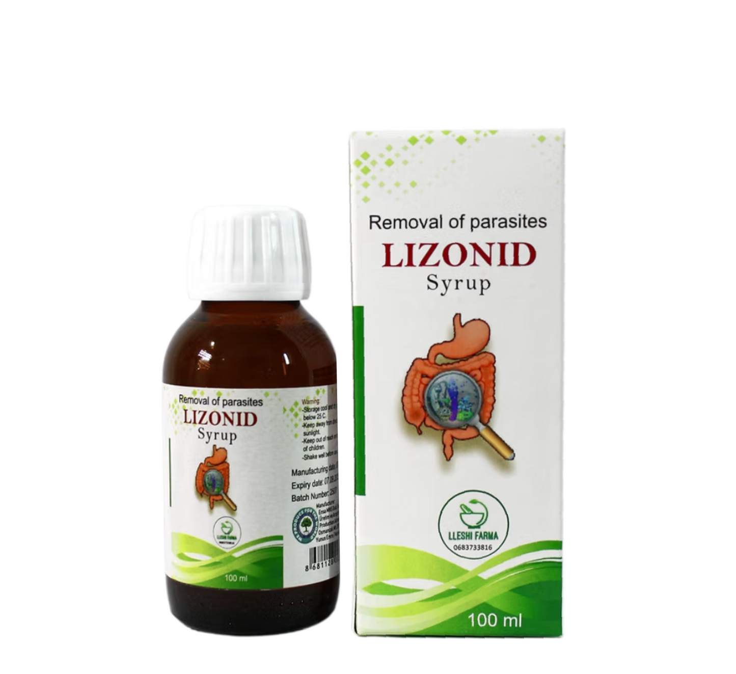 Lizonid Syrup (Removal of Parasites) *100ml