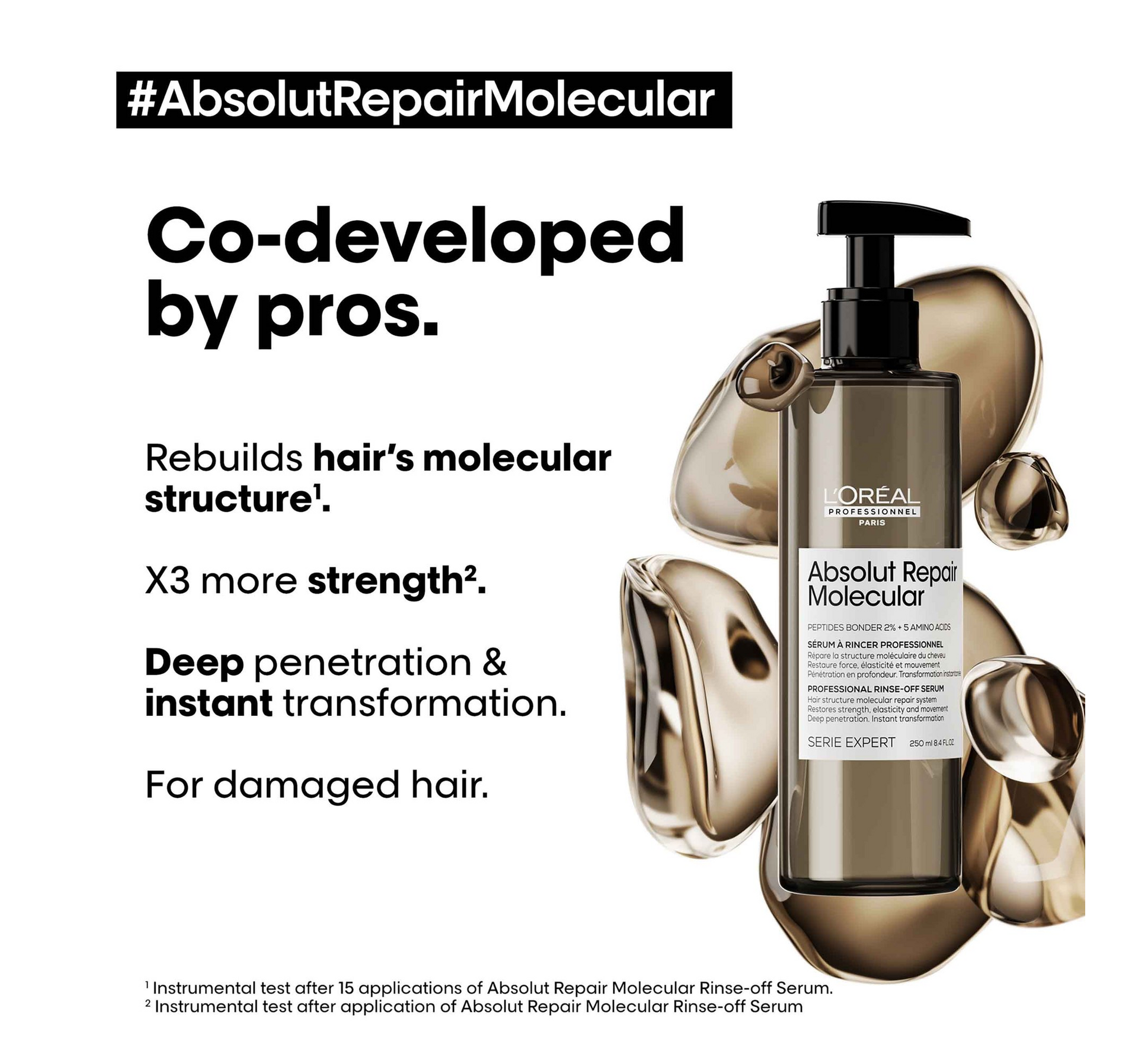 Loreal Professionel Absolut Repair Molecular Repairing Hair Rinse-off Serum *250ml