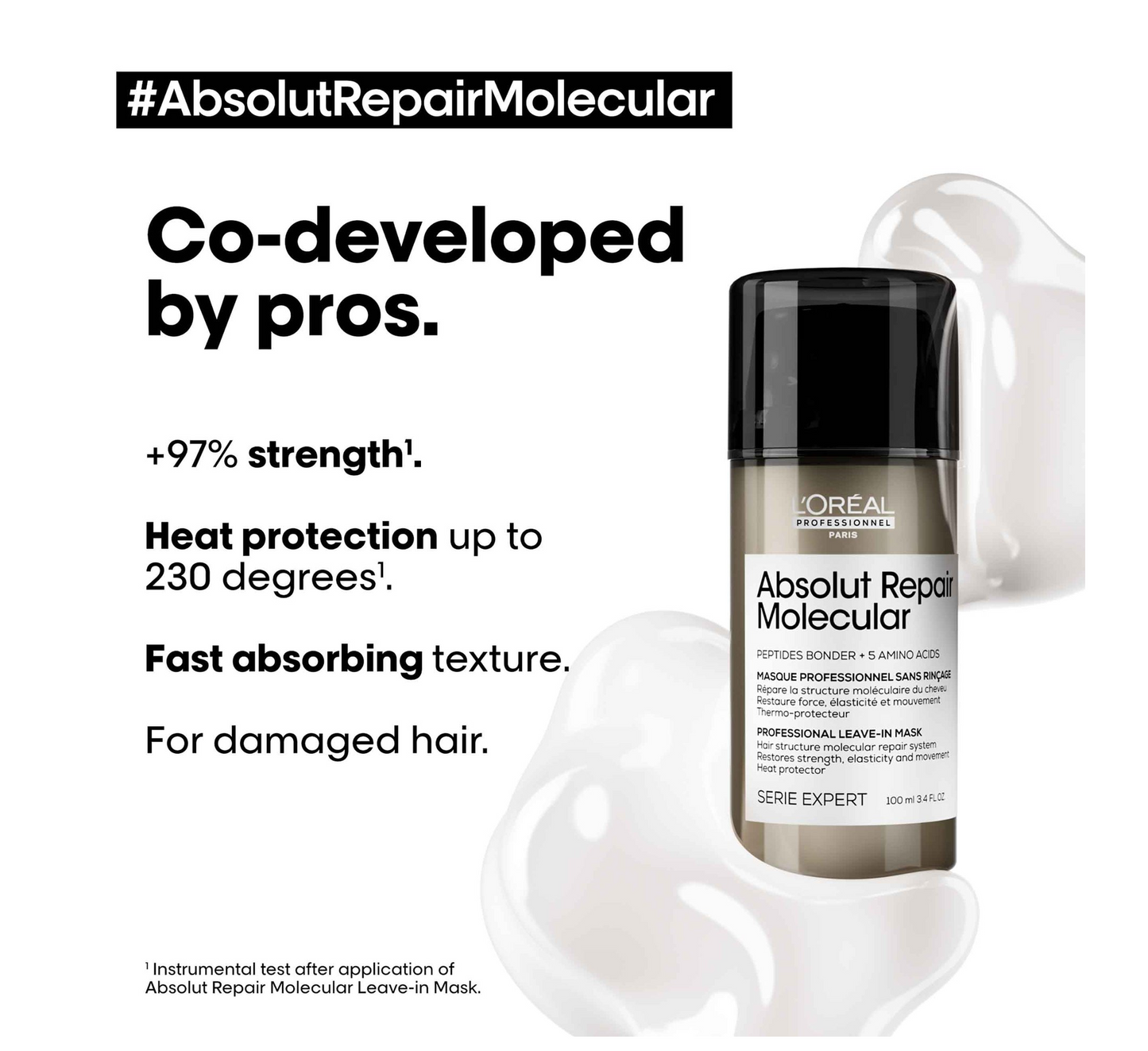 Loreal Professionel Absolut Repair Molecular Repairing Leave-in Mask (damaged hair) *100ml