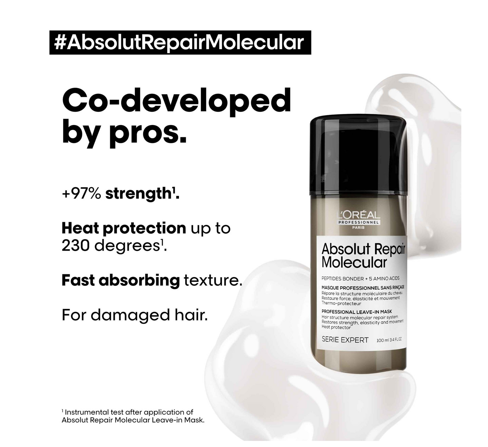 Loreal Professionel Absolut Repair Molecular Repairing Leave-in Mask (damaged hair) *100ml