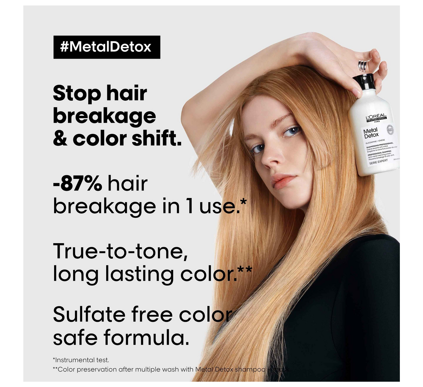 Loreal Metal Detox Anti-metal Cleansing Cream Shampoo *300ml