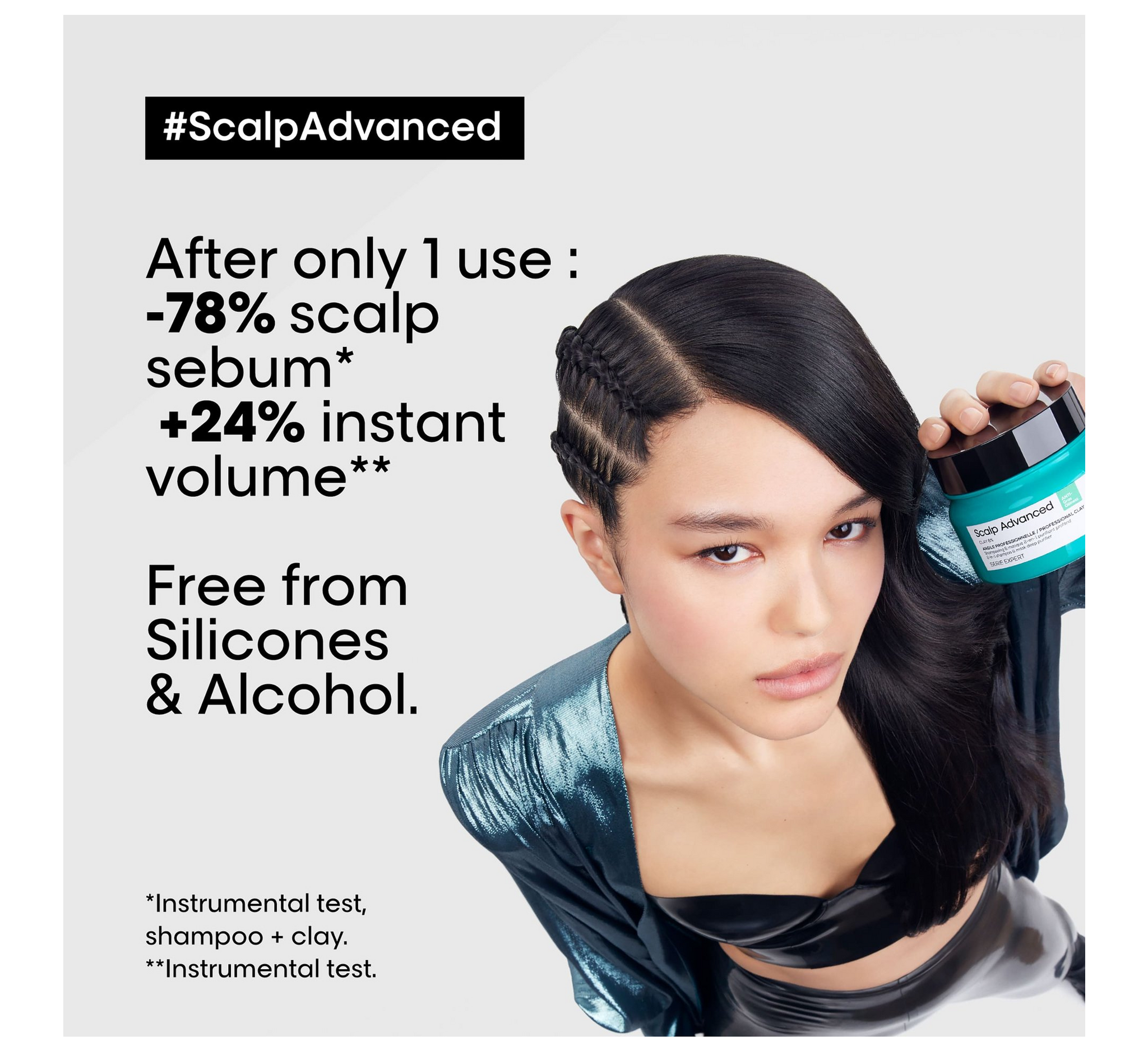 Loreal Professionel Scalp Advanced Anti-Oiliness 2 in 1 Deep Purifier Clay Mask *250ml