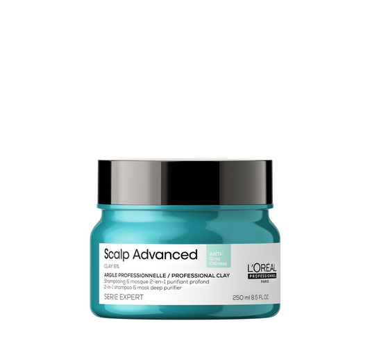 Loreal Professionel Scalp Advanced Anti-Oiliness 2 in 1 Deep Purifier Clay Mask *250ml