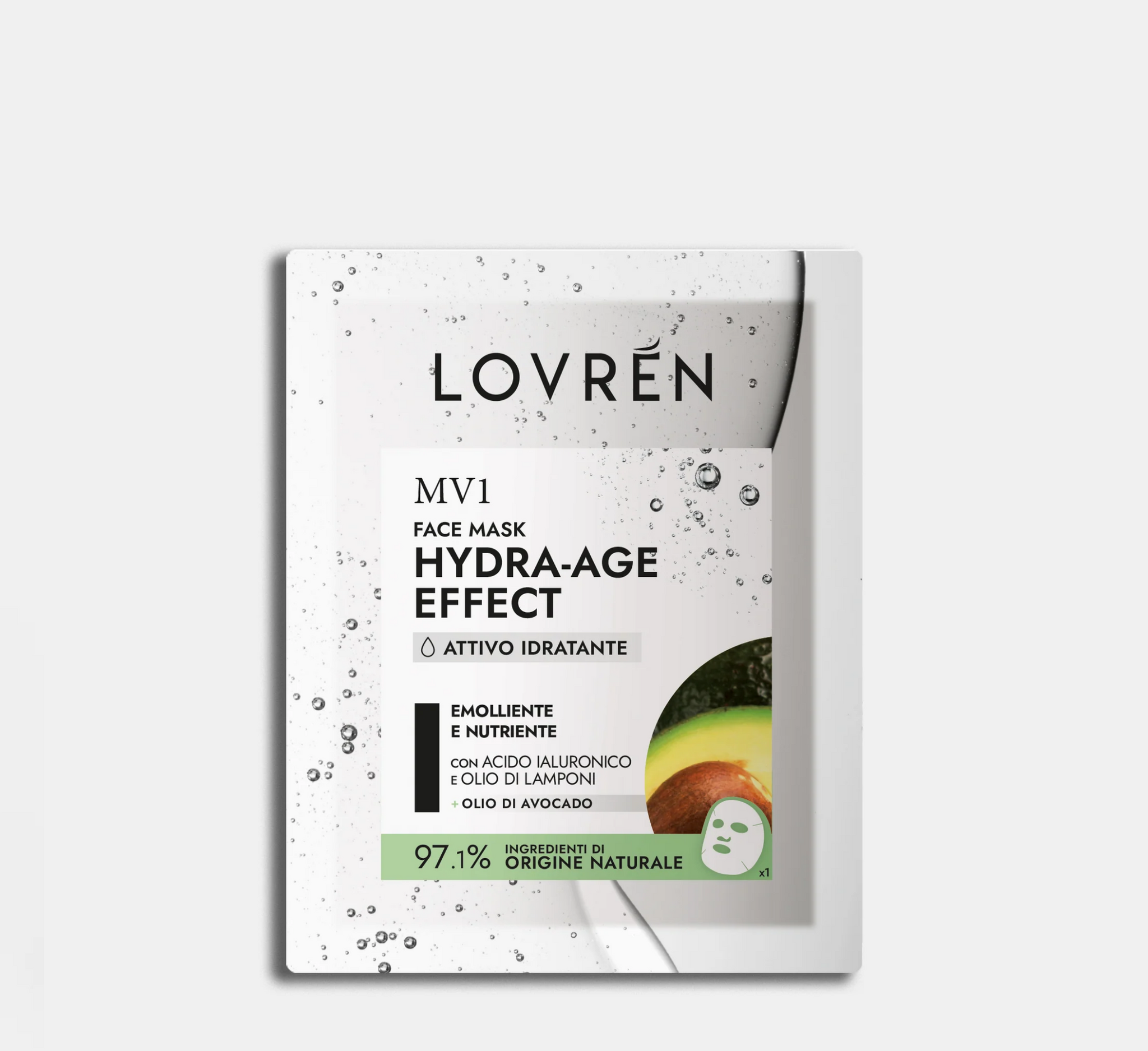 Maskë për fytyrën Lovren MV1 me efekt hidratues kundër plakjes