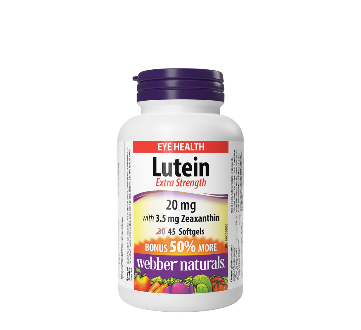 Lutein 20 mg with 3.5 mg Zeaxanthin *45 Softgels