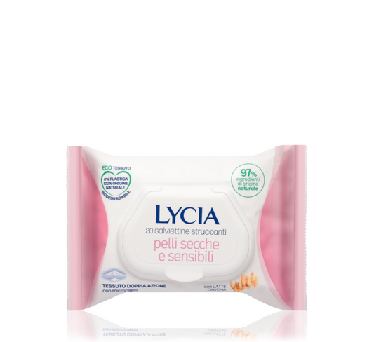 Lycia ECO Fabric Make-Up Remover Wipes for Sensitive Skin *20pcs