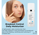 Krem hidratues i përditshëm MAD për kontrollin e shpërthimit të akneve *50ml