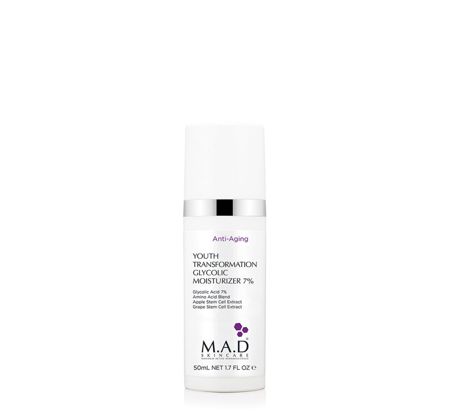 MAD Anti-Aging Youth Transformation Glycolic Moisturiser 7% *50ml