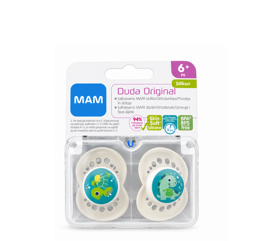 MAM Organic Garden Original Latex цуцла 6+ месеци *2 пакувања
