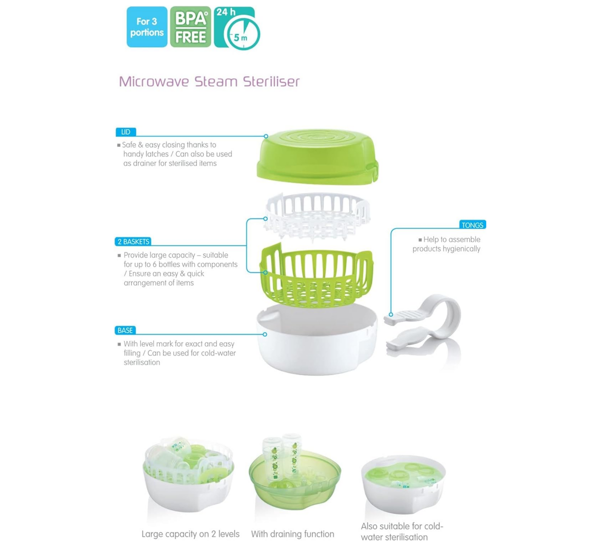 MAM Microwave Steam Streiliser