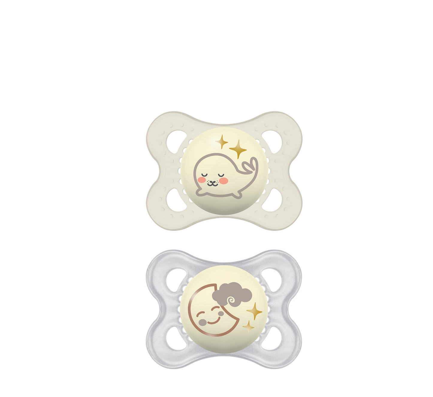 MAM Night Silicone Pacifier 2-6 Months *2 Pack