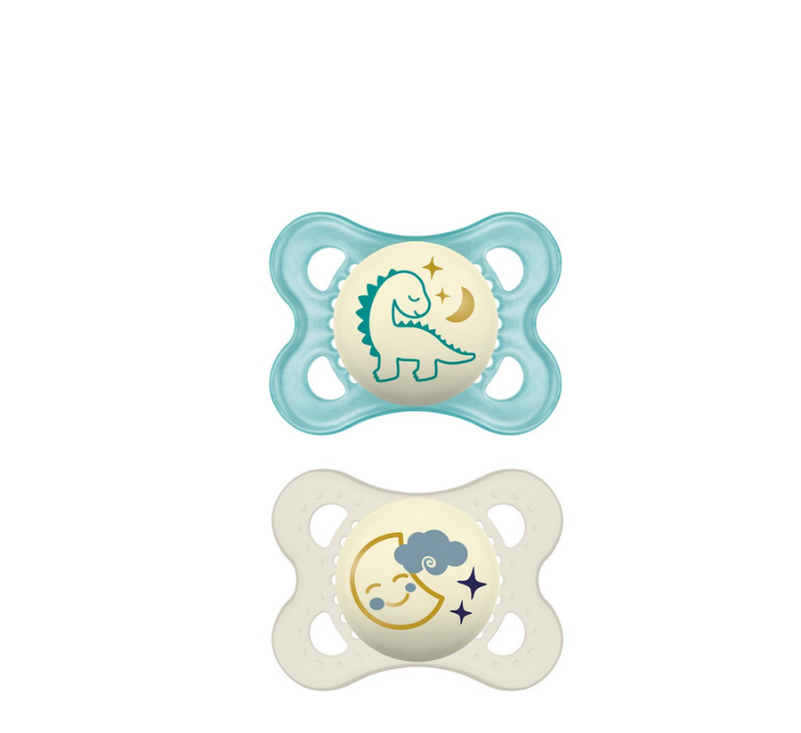 MAM Night Silicone Pacifier 2-6 Months *2 Pack
