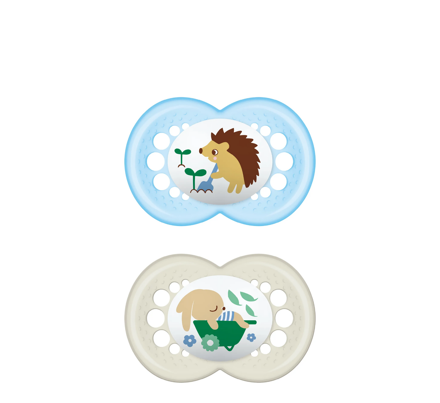 MAM Organic Garden Original Latex Pacifier 6 Months+ *2 Pack