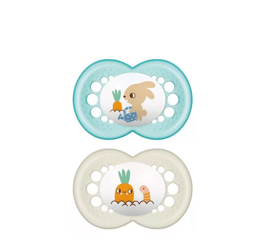 MAM Duda Original Garden Latex Pacifier 6 Months+ *2 Pack