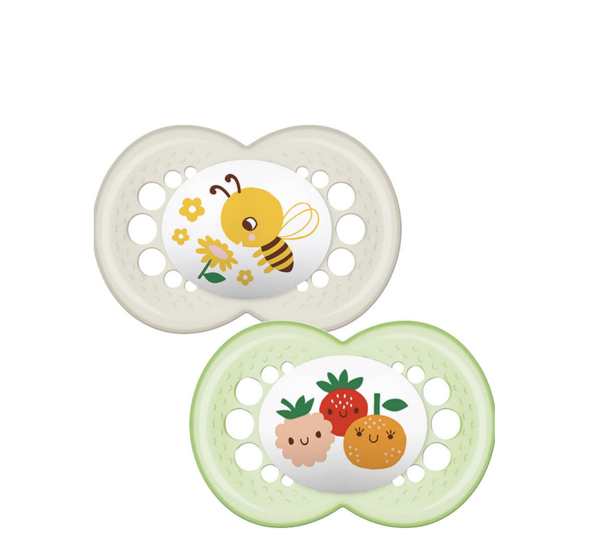 MAM Organic Garden Original Latex Pacifier 6 Months+ *2 Pack