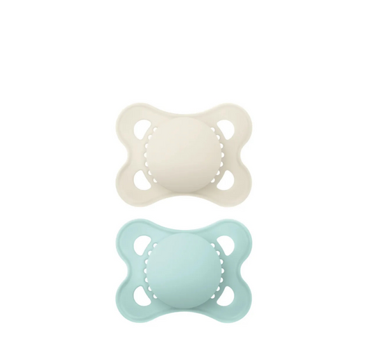 MAM Original Silicone Unprinted Matt Pacifier 0-2 Months *2 pack