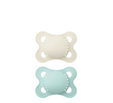 MAM Original Silicone Unprinted Matt Pacifier 0-2 Months *2 pack