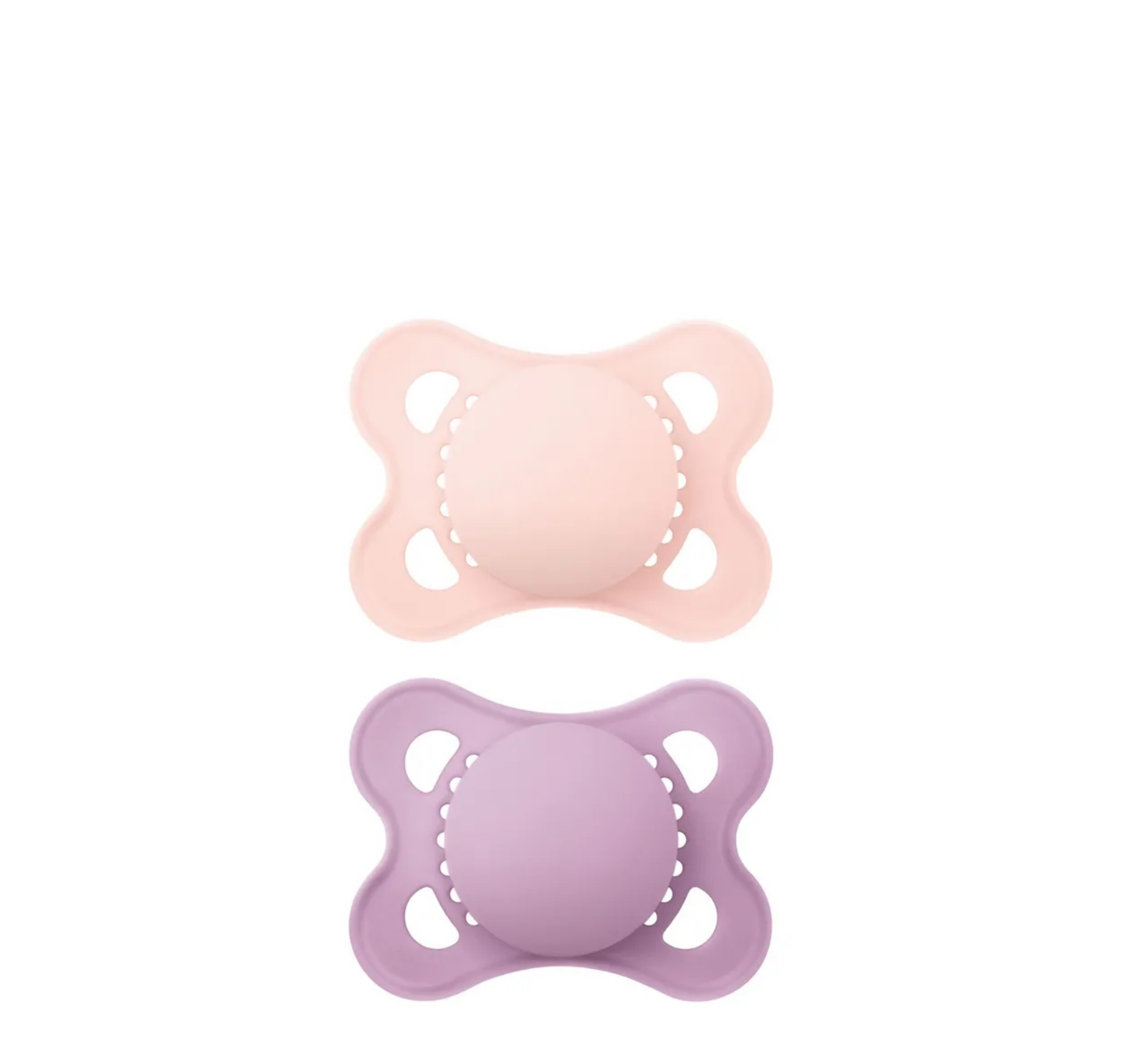 MAM Original Silicone Unprinted Matt Pacifier 0-2 Months *2 pack
