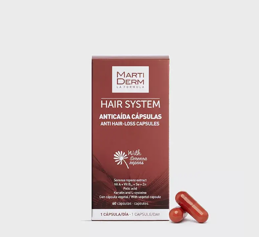 MARTIDERM HAIR SYSTEM ANTI-HAIR LOSS CAPSULES *60pcs